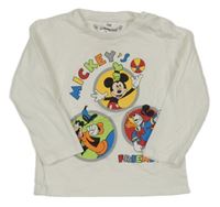 Bílé triko s Mickeym a kamarády Disney