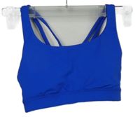 Dámský safírový sportovní crop top 