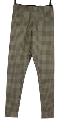 Dámské béžovo-černé vzorované tregíny Jean Pascale 