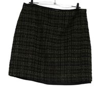 Dámská černo-béžová kostkovaná sukně Papaya 