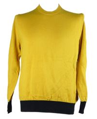 Pánsky žlto-čierny sveter Celio