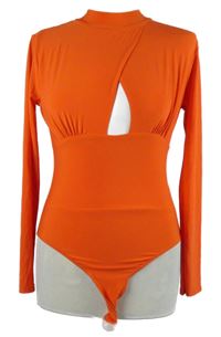 Dámské cihlově červené body s průstřihem 