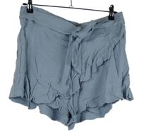 Dámské světlemodré sukňové kraťasy s páskem River Island 