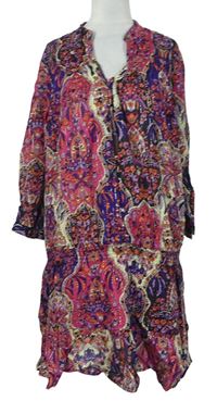 Dámske farebné vzorované košeľové šaty Oasis