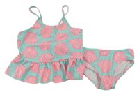 Světlemodré tankini s mušlemi H&M