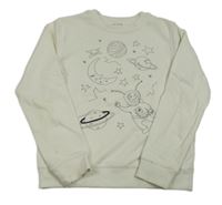 Smotanová mikina s obrázkom