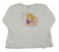 Bílé triko s Rapunzel Disney