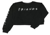 Čierna crop mikina s nápisom Primark