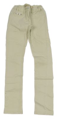 Smotanové slim rifle s kamienkami Elsy