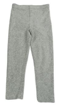 Svetlosivé rebrované zamatové legíny George