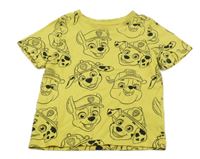 Žlté tričko s PAW PATROL nickelodeon