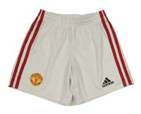 Bílé fotbalové kraťasy s pruhy - Manchester United Adidas