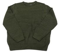 Khaki melírovaný sveter C&A