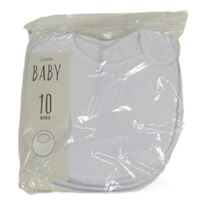 Nové - 10x biely froté podbradník George