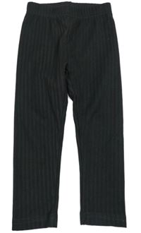 Tmavosivé rebrované legíny George