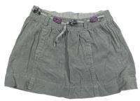 Sivá menšestrová sukňa s opaskom H&M