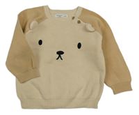 Béžový sveter s ňufáčikom  Sinsay