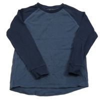 Tmavomodro-modrošedé triko Next