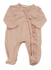 Ružový overal s volánikom