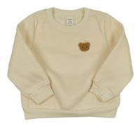 Světlbéžová mikina s medvedíkom
