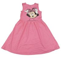 Ružové bavlnené šaty s Minnie C&A