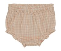 Svetloružová -biele kockované bavlnené kraťasy Matalan