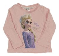Svetloružové tričko s Elsou H&M
