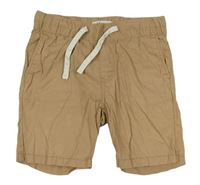 Béžové plátěné kraťasy H&M