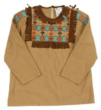 Kostým - Béžové triko - Indián Konfetti