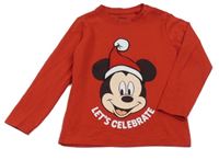 Červené triko s Mickeym Disney 