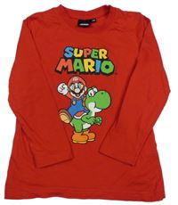 Červené triko s Máriem 