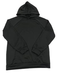 Čierna športová mikina s kapucňou Shein