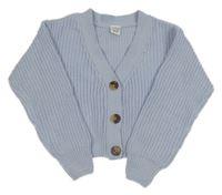 Svetlomodrý prepínaci crop sveter Page one young