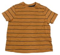 Medovo-černé pruhované tričko F&F