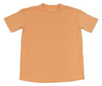 Oranžové tričko s kapsou Topolino 