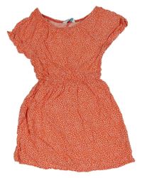 Červené ľahké kvetované šaty Primark