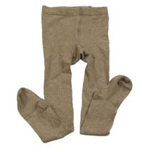 Hnedé rebrované pančuchy H&M