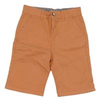Oranžové plátěné chino kraťasy Primark