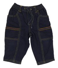 Tmavomodré rifle s prúžkami