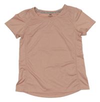 Starorůžové vzorované sportovní tričko H&M