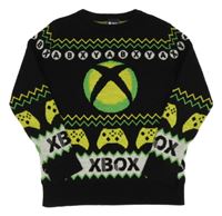 Černý svetr se vzorem X-box M&S