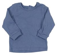 Modré rebrované tričko Matalan
