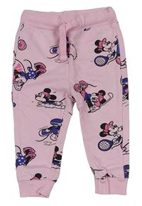 Světlerůžové tepláky s Minnie Disney