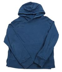 Tmavomodrá mikina s vreckom a kapucňou Lily & Dan