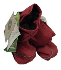 Nové - vínové šusťákové thermo válenky FRIENDS vel. 20