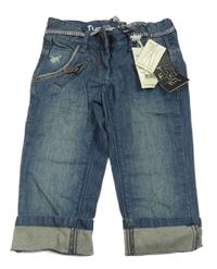 Nové - modré capri rifle Tumble 'n Dry