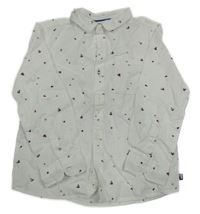 Bílá košile s plachetnicemi OKaïdi