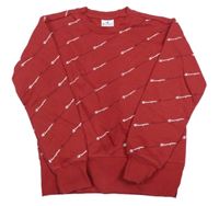 Tmavočervená mikina s logy Champion