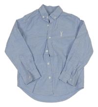 Svetlomodrá melírovaná košeľa s výšivkou Next