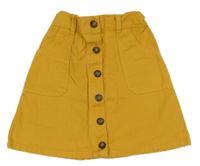 Okrová rifľová prepínaci sukňa Nutmeg